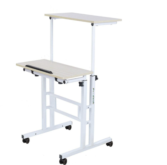 Wheels Removable Adjustable Laptop Desk Cart