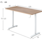 120cm x 60cm Adjustable Height Desk