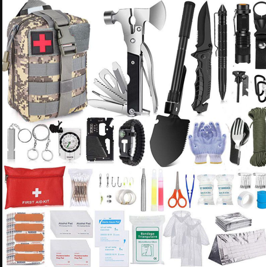 Tactical Survival Multi-Kit - 96 in 1 - Field Emergency Kit