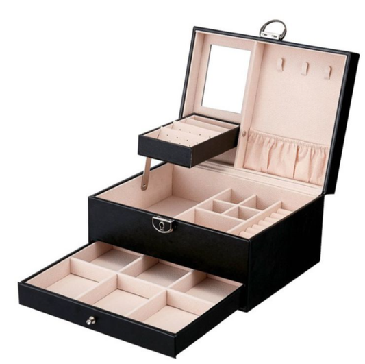 Beauticka PU Leather Jewellery Box Organizer with Drawer