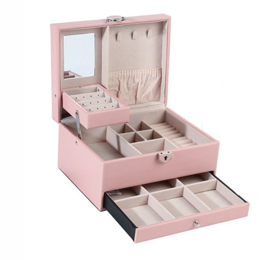 Beauticka PU Leather Jewellery Box Organizer with Drawer