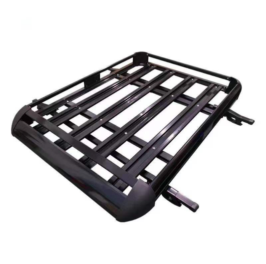 Universal Aluminum Alloy Luggage Basket For SUV Roof Rack -Double Deck - Black-160cm*100cm