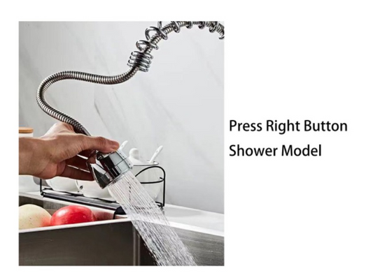 Angle Adjustable, Pullout Hose, 2 Way of Water Outlet Mode Faucet