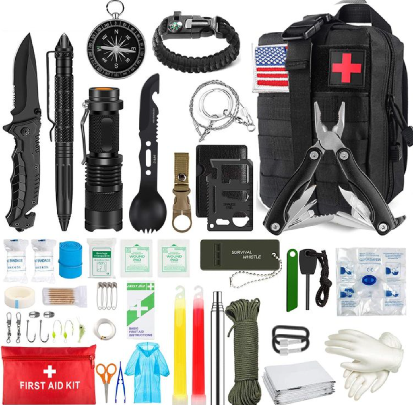 39 Pcs Multi-Function Camping/Survival Kit