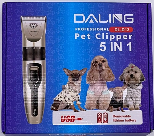 DALING 5 in1 Pet Electric Clipper Dog Hair Clipper Electric Clipper