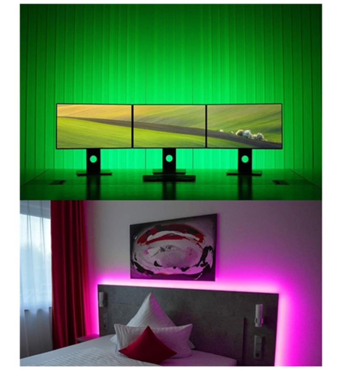 Smart Led 5m 5050RGB Led Strip Light with Remote and APP Control