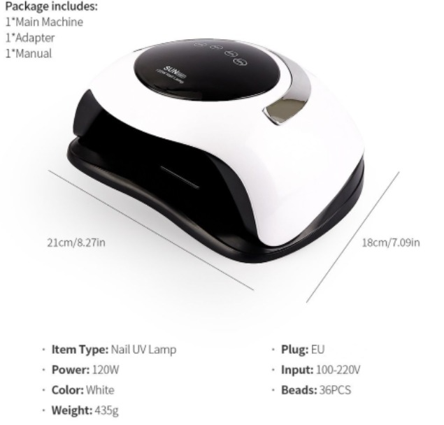 Professional 120W LED UV Lamp Nail Dryer